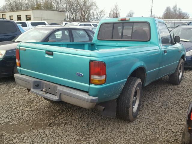 1FTCR10A0PPB01073 - 1993 FORD RANGER GREEN photo 4