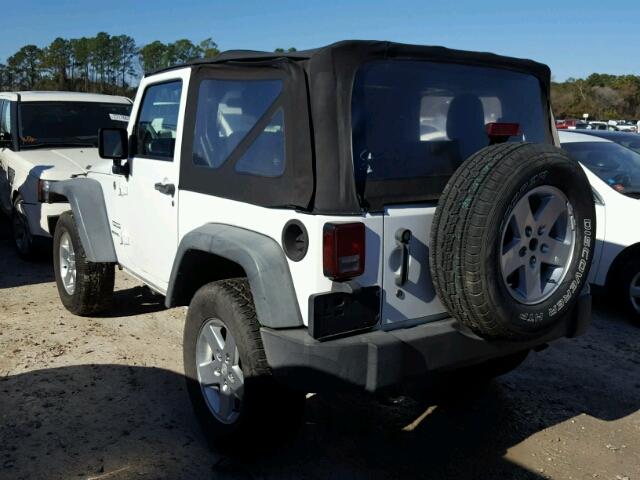 1J4AA2D17BL638449 - 2011 JEEP WRANGLER S WHITE photo 3