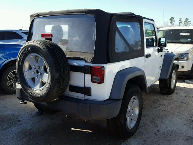1J4AA2D17BL638449 - 2011 JEEP WRANGLER S WHITE photo 4
