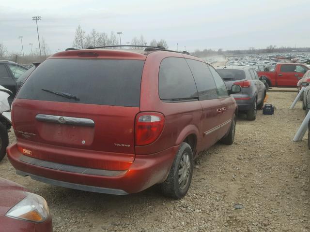 2C4GP54L45R113491 - 2005 CHRYSLER TOWN & COU RED photo 4