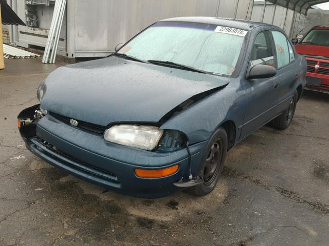 1Y1SK5365RZ034794 - 1994 GEO PRIZM BASE GREEN photo 2
