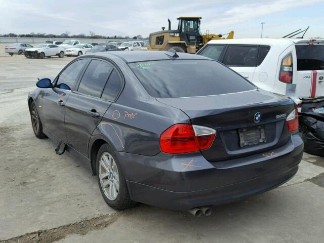 WBAVA335X7FV65744 - 2007 BMW 328 I CHARCOAL photo 3