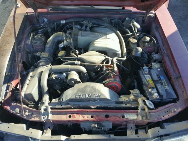 1FABP42E8KF224787 - 1989 FORD MUSTANG GT MAROON photo 7