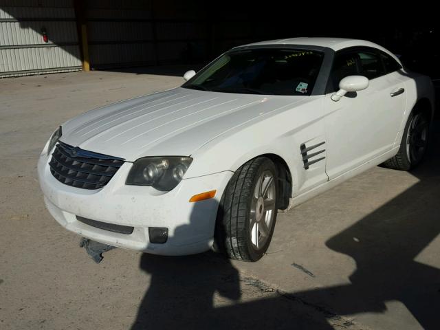 1C3AN69L06X067370 - 2006 CHRYSLER CROSSFIRE WHITE photo 2