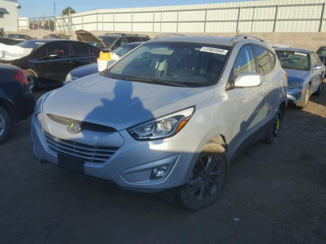 KM8JUCAG1EU948988 - 2014 HYUNDAI TUCSON GLS SILVER photo 2