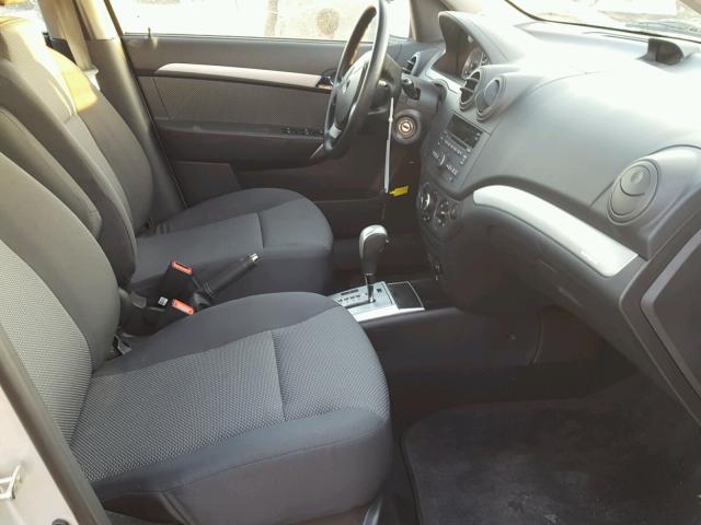 KL1TD5DE7BB198157 - 2011 CHEVROLET AVEO LS 银色 照片 5