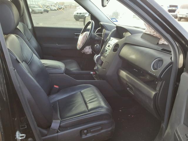 5FNYF3H91AB005846 - 2010 HONDA PILOT TOUR BLACK photo 5