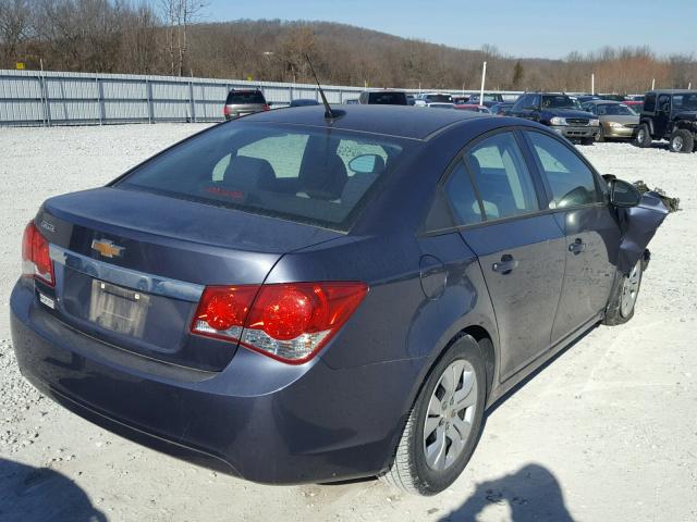 1G1PA5SH1E7357156 - 2014 CHEVROLET CRUZE LS GRAY photo 4