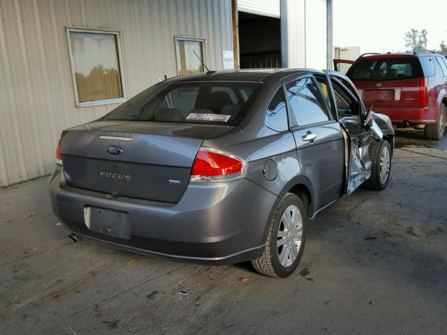 1FAHP37N99W102446 - 2009 FORD FOCUS SEL GRAY photo 4