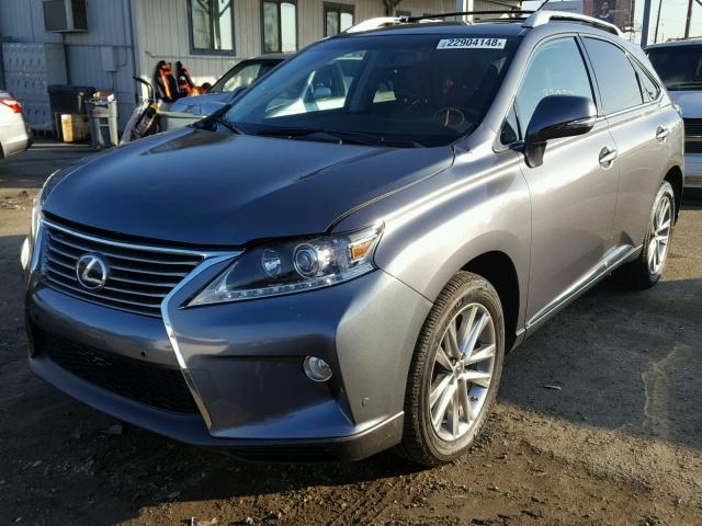 2T2ZK1BA8EC147480 - 2014 LEXUS RX 350 GRAY photo 2