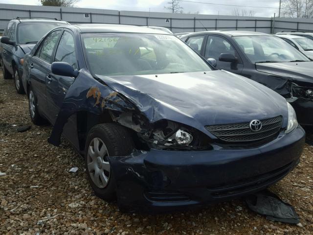 4T1BE32K22U622679 - 2002 TOYOTA CAMRY LE BLUE photo 1