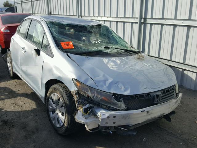 2HGFB2F5XCH562640 - 2012 HONDA CIVIC LX BLUE photo 1