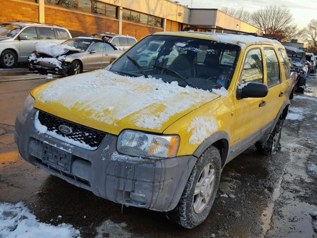 1FMCU031X1KC62633 - 2001 FORD ESCAPE XLT YELLOW photo 2