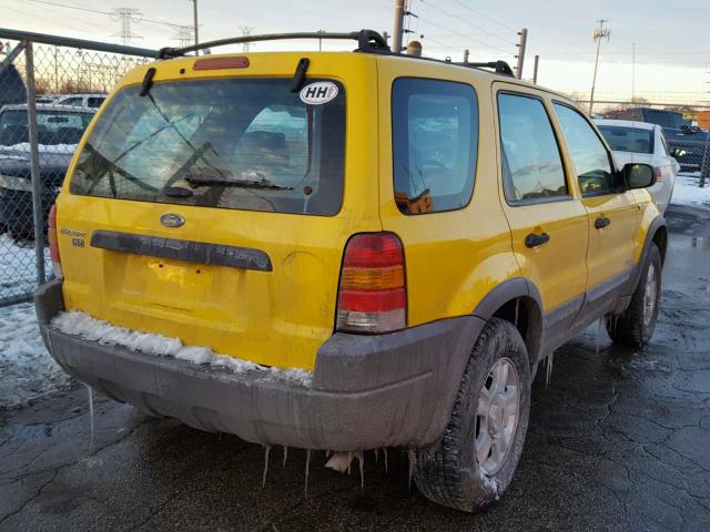 1FMCU031X1KC62633 - 2001 FORD ESCAPE XLT YELLOW photo 4