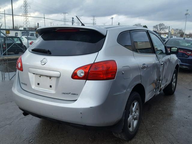 JN8AS5MV1AW105280 - 2010 NISSAN ROGUE S SILVER photo 4