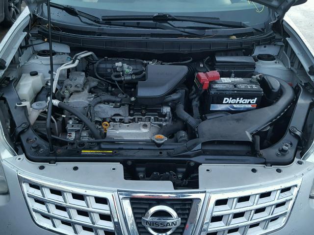 JN8AS5MV1AW105280 - 2010 NISSAN ROGUE S SILVER photo 7