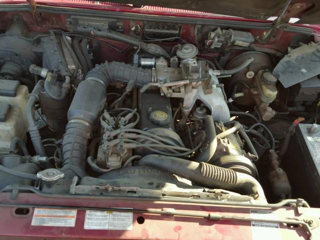 1FTCR10AXSPA21532 - 1995 FORD RANGER RED photo 7