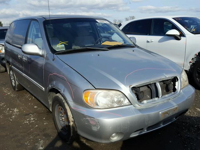 KNDUP131346543675 - 2004 KIA SEDONA EX SILVER photo 1