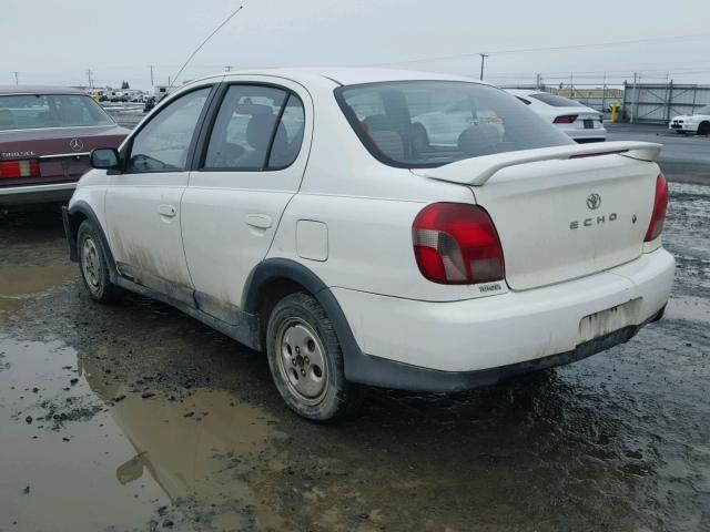 JTDBT1230Y0023786 - 2000 TOYOTA ECHO WHITE photo 3