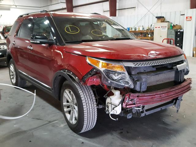 1FM5K8D82EGC51000 - 2014 FORD EXPLORER X RED photo 1