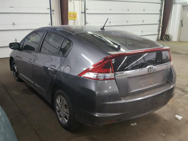 JHMZE2H56CS002511 - 2012 HONDA INSIGHT LX GRAY photo 3