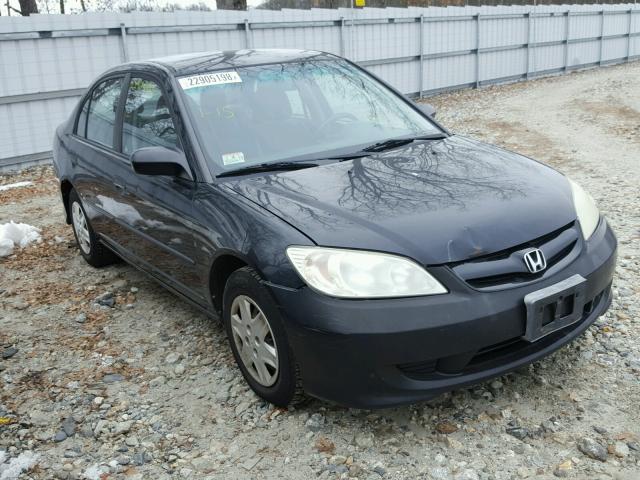 2HGES16395H506650 - 2005 HONDA CIVIC DX V BLACK photo 1