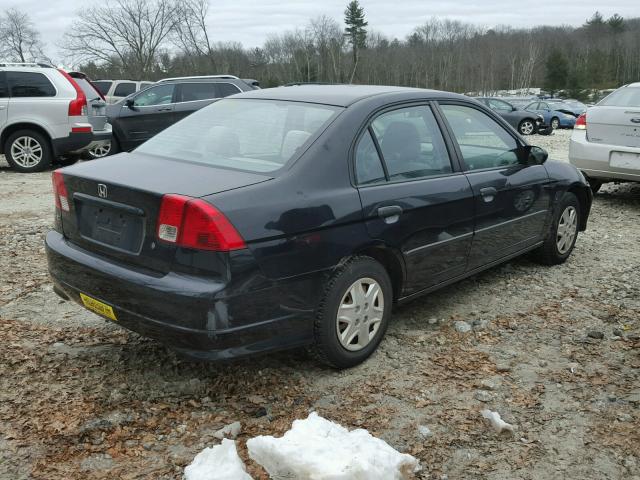 2HGES16395H506650 - 2005 HONDA CIVIC DX V BLACK photo 4