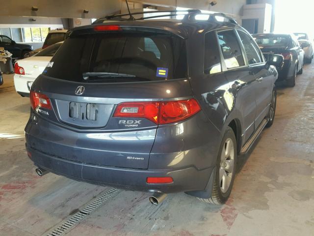 5J8TB18547A001560 - 2007 ACURA RDX TECHNO BLUE photo 4