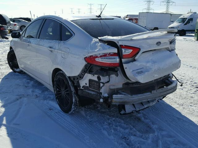 3FA6P0H9XDR266260 - 2013 FORD FUSION SE WHITE photo 3