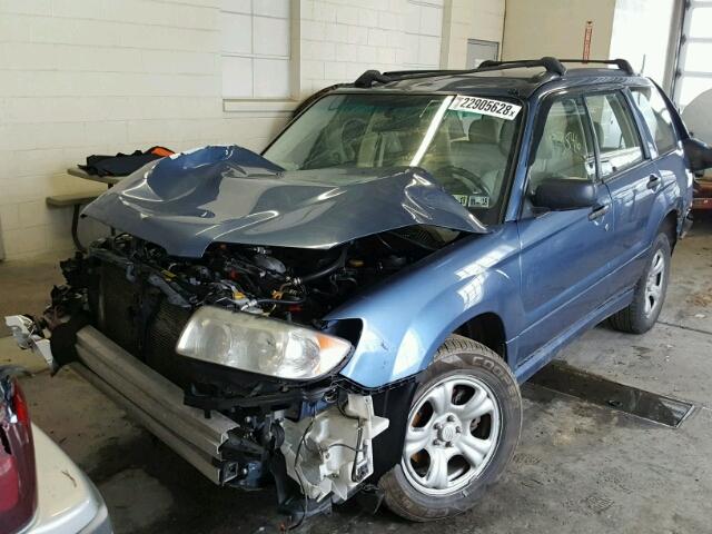 JF1SG63677G729529 - 2007 SUBARU FORESTER 2 BLUE photo 2