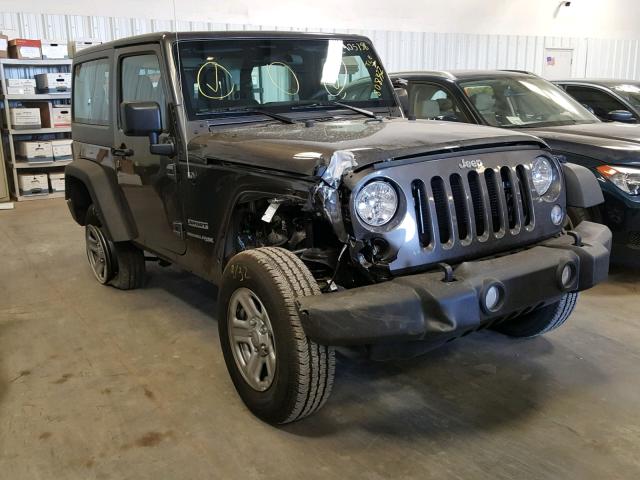 1C4AJWAG9JL808332 - 2018 JEEP WRANGLER S GRAY photo 1