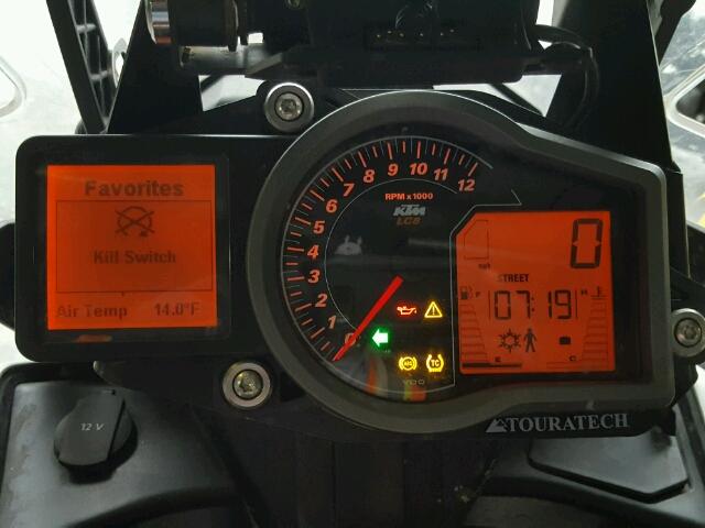 VBKV1940XDM900001 - 2013 KTM 1190 ADVEN ORANGE photo 8