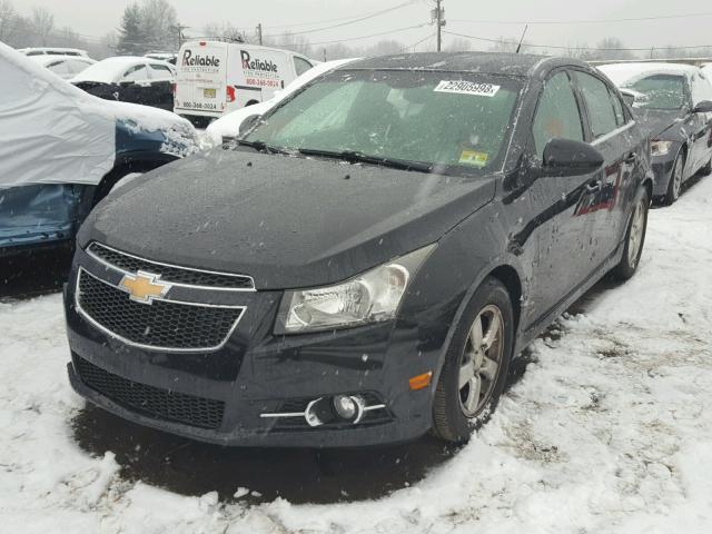 1G1PF5S94B7261530 - 2011 CHEVROLET CRUZE LT BLACK photo 2