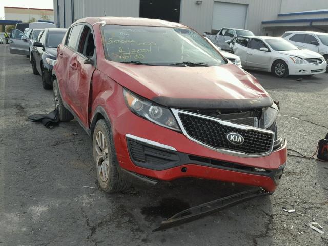 KNDPB3AC0E7589844 - 2014 KIA SPORTAGE B RED photo 1