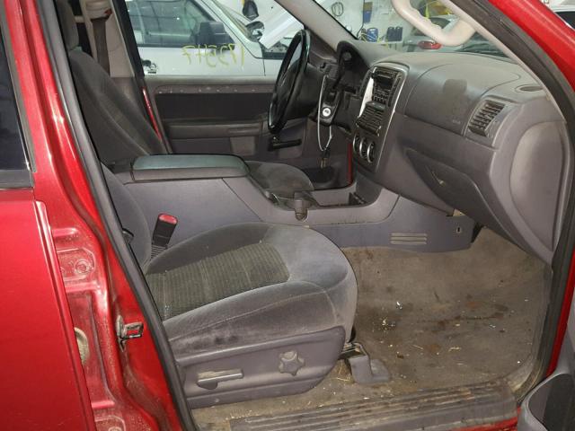 1FMZU73K43UC73940 - 2003 FORD EXPLORER X RED photo 5