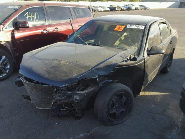 1G1ZT58F17F271623 - 2007 CHEVROLET MALIBU LT BLACK photo 2