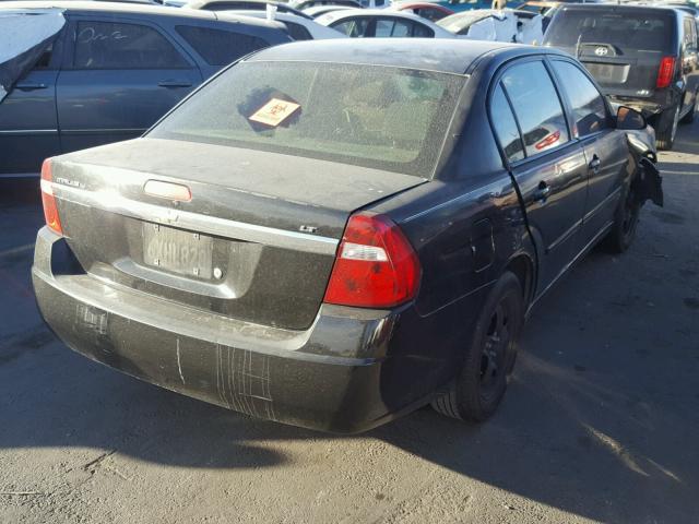 1G1ZT58F17F271623 - 2007 CHEVROLET MALIBU LT BLACK photo 4