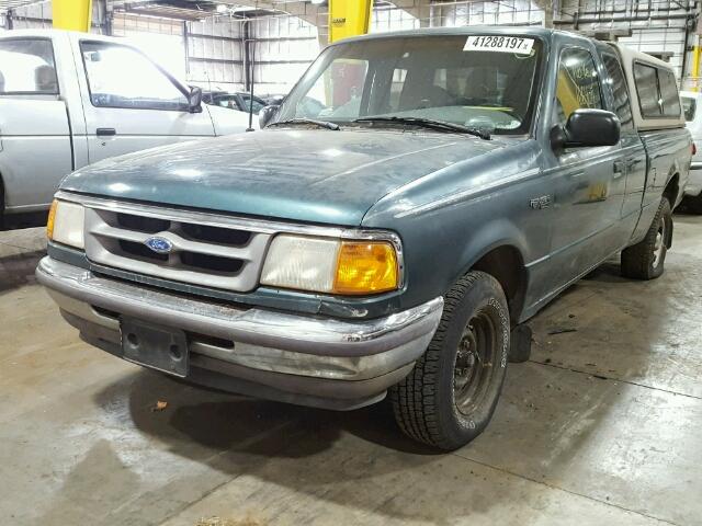 1FTCR14X0TPA04805 - 1996 FORD RANGER SUP GREEN photo 2