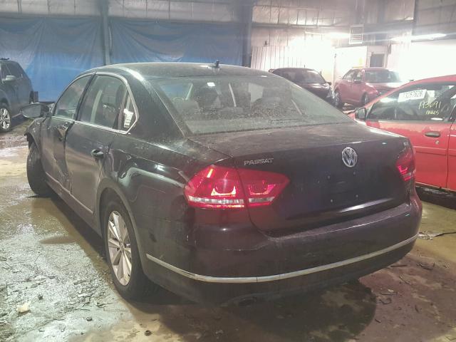 1VWCH7A32CC052026 - 2012 VOLKSWAGEN PASSAT SEL BLACK photo 3