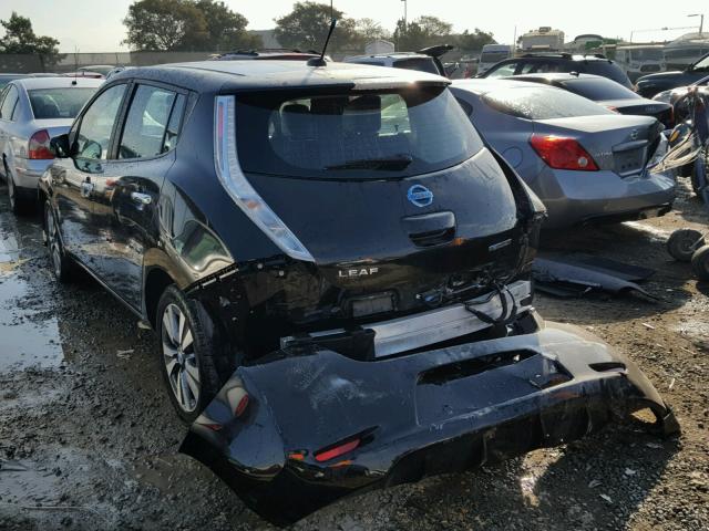 1N4AZ0CP3DC403600 - 2013 NISSAN LEAF S BLACK photo 3