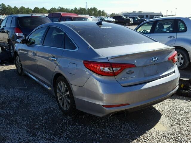 5NPE34AFXGH334654 - 2016 HYUNDAI SONATA SPO GRAY photo 3