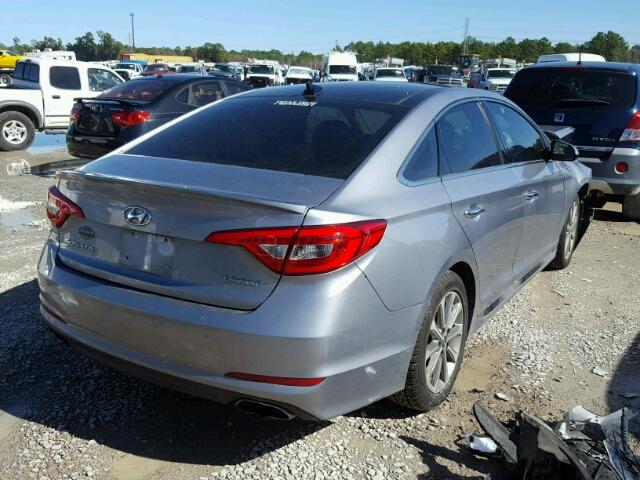 5NPE34AFXGH334654 - 2016 HYUNDAI SONATA SPO GRAY photo 4