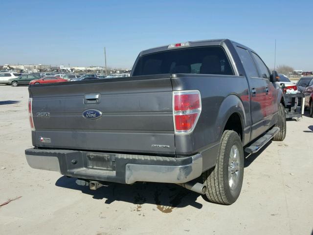 1FTEW1CM6CKE04258 - 2012 FORD F150 SUPER GRAY photo 4