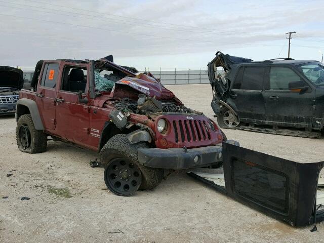 1J4BA3H19BL597990 - 2011 JEEP WRANGLER U RED photo 1