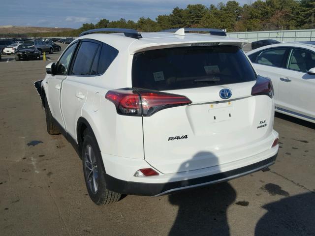 JTMRJREVXHD126240 - 2017 TOYOTA RAV4 HV LE WHITE photo 3