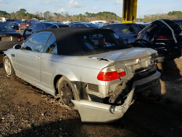 WBSBR934X2EX23130 - 2002 BMW M3 SILVER photo 3