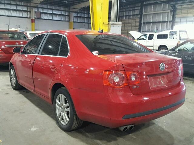 3VWSF81K07M022137 - 2007 VOLKSWAGEN JETTA 2.5 RED photo 3