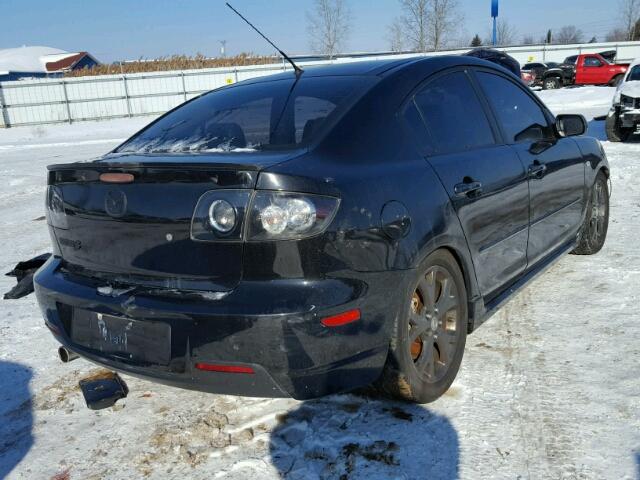 JM1BK324871669593 - 2007 MAZDA 3 S BLACK photo 4