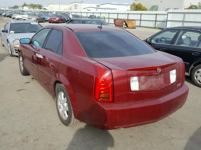 1G6DP577070167551 - 2007 CADILLAC CTS HI FEA MAROON photo 3