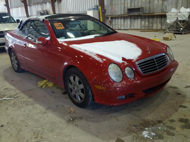 WDBLK65G23T135918 - 2003 MERCEDES-BENZ CLK 320 RED photo 1